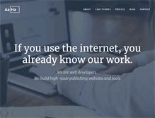 Tablet Screenshot of aahacreative.com